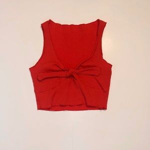 Red Crop Top
